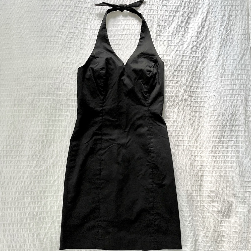 Ann Taylor Black Halter Dress